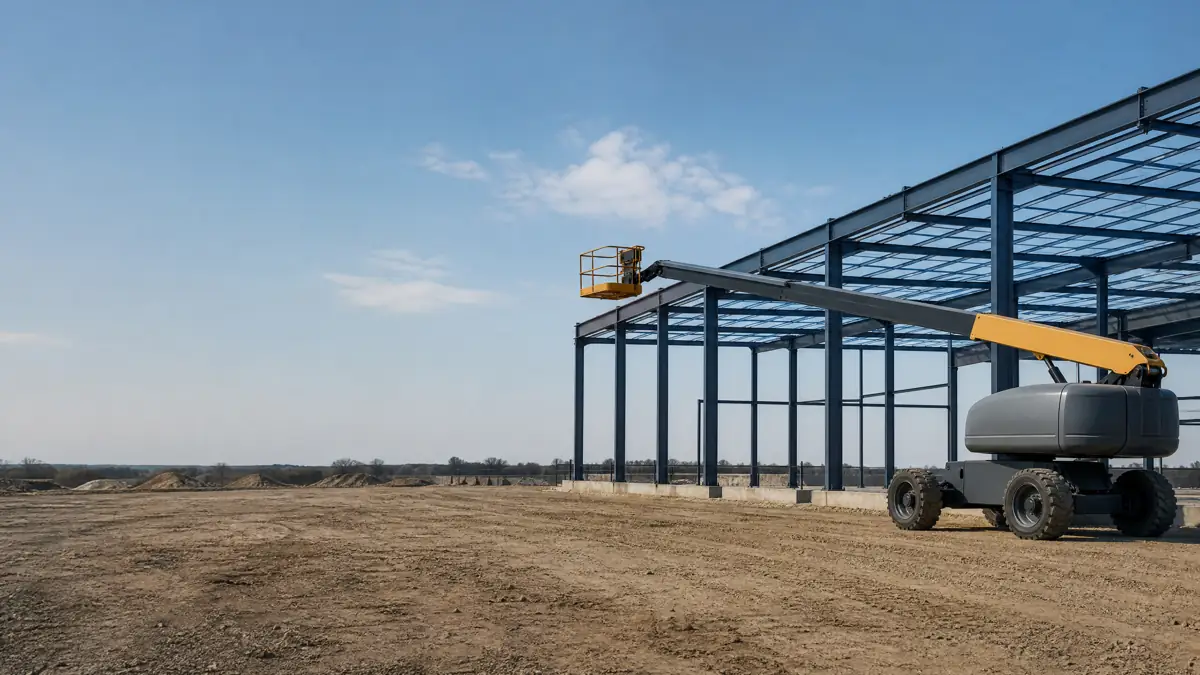 Rough Terrain Scissor Lifts jobsite access in Boise